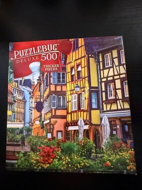 Puzzlebug Deluxe 500-Piece Jigsaw Puzzle - Yellow & Multicolor Cityscape